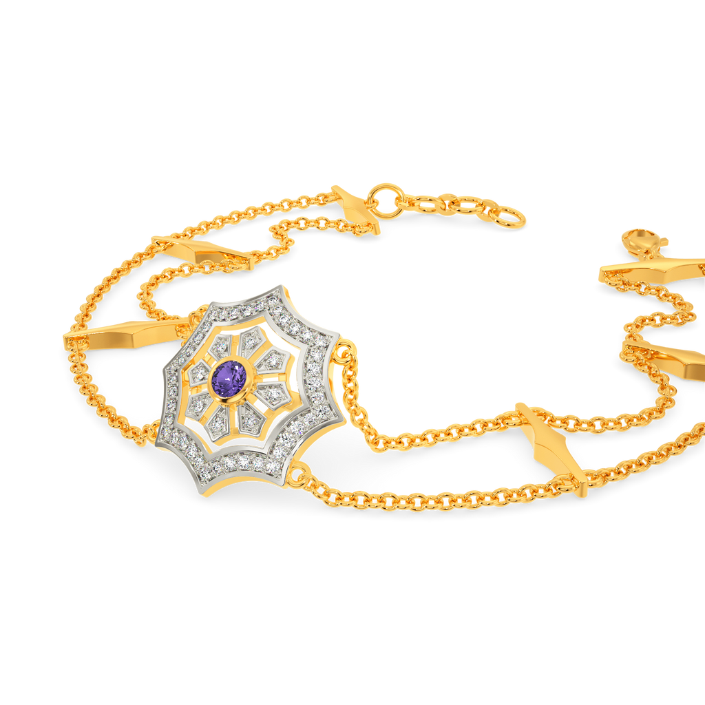In A Purple Mood Diamond Bracelets