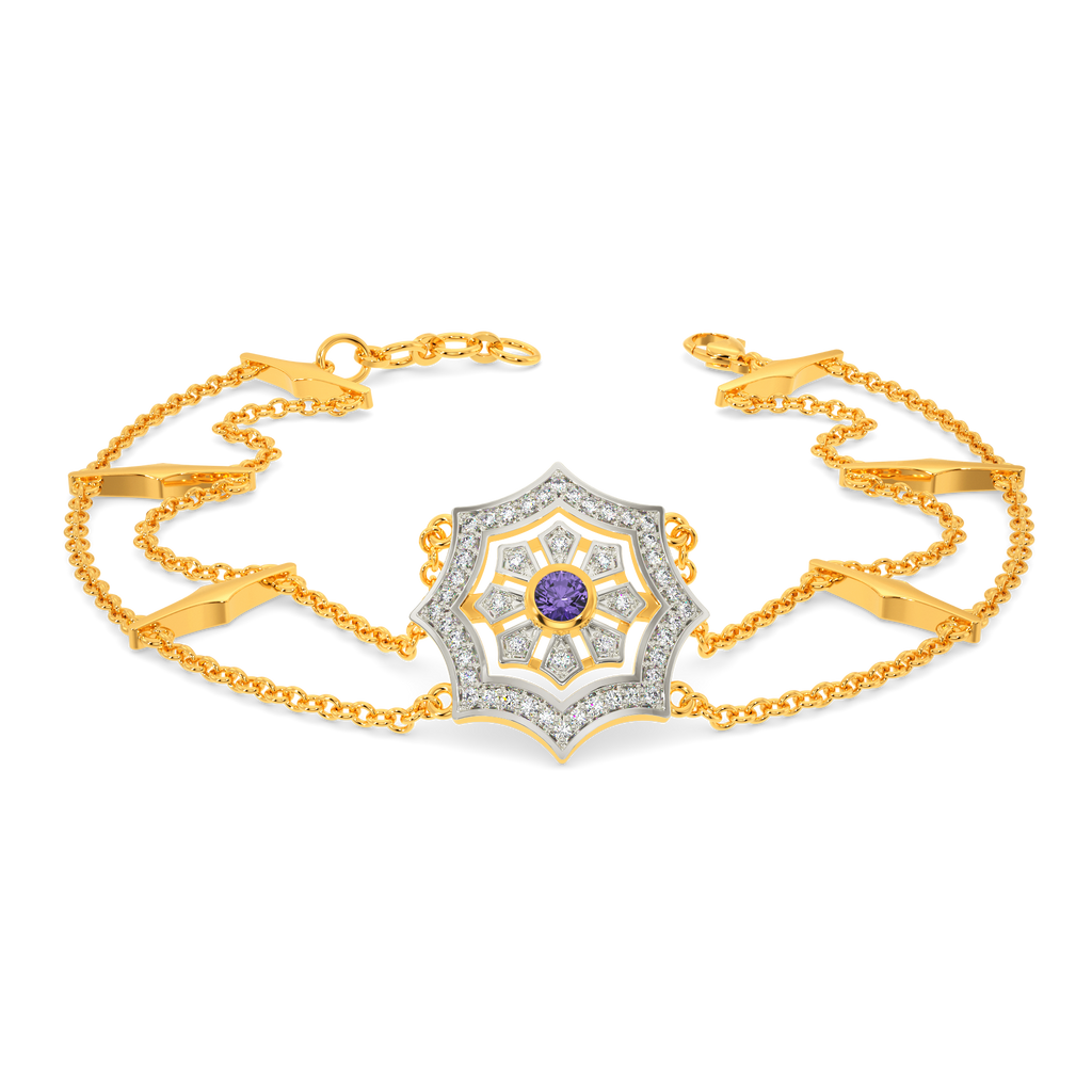 In A Purple Mood Diamond Bracelets