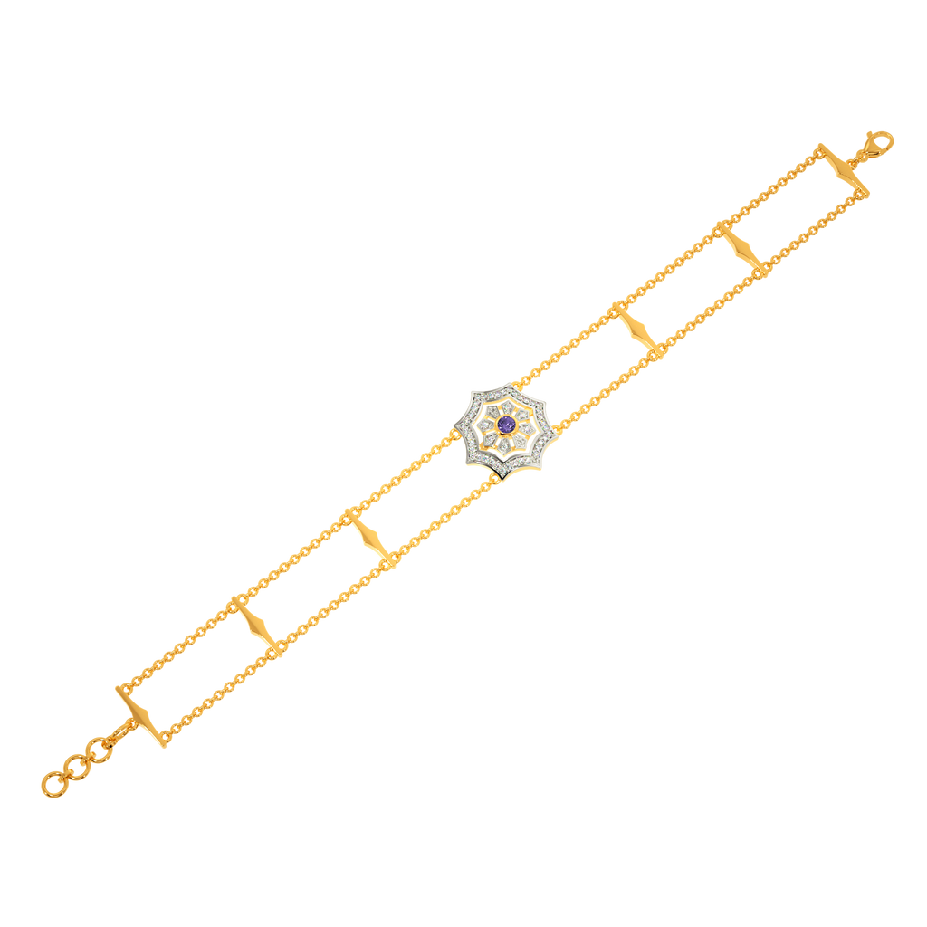 In A Purple Mood Diamond Bracelets