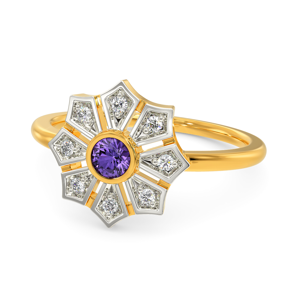 In A Purple Mood Diamond Rings