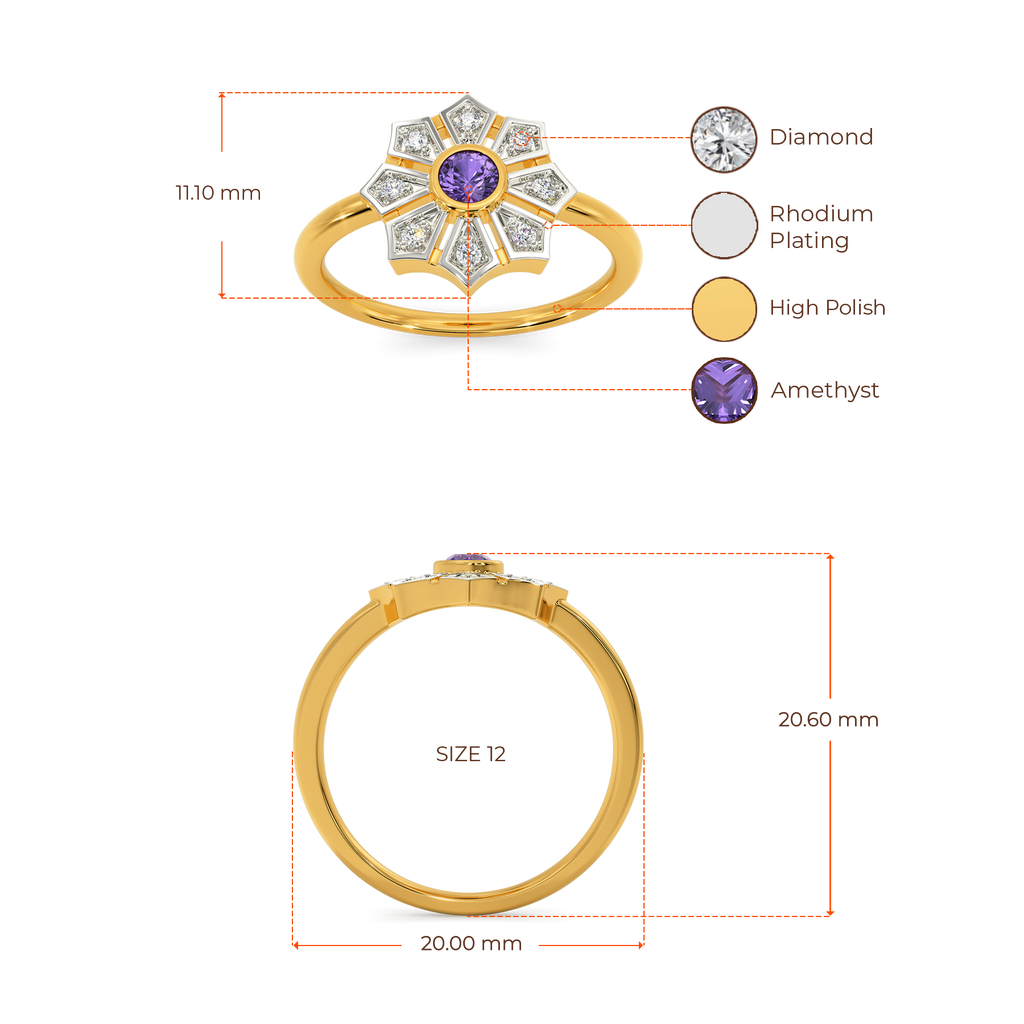 In A Purple Mood Diamond Rings