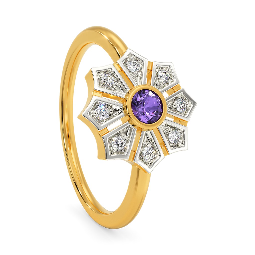 In A Purple Mood Diamond Rings