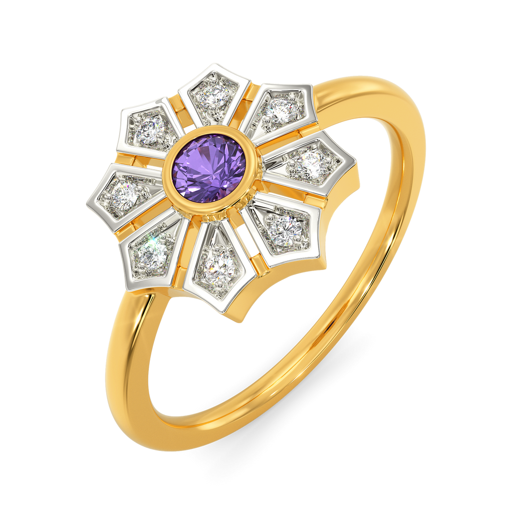 In A Purple Mood Diamond Rings
