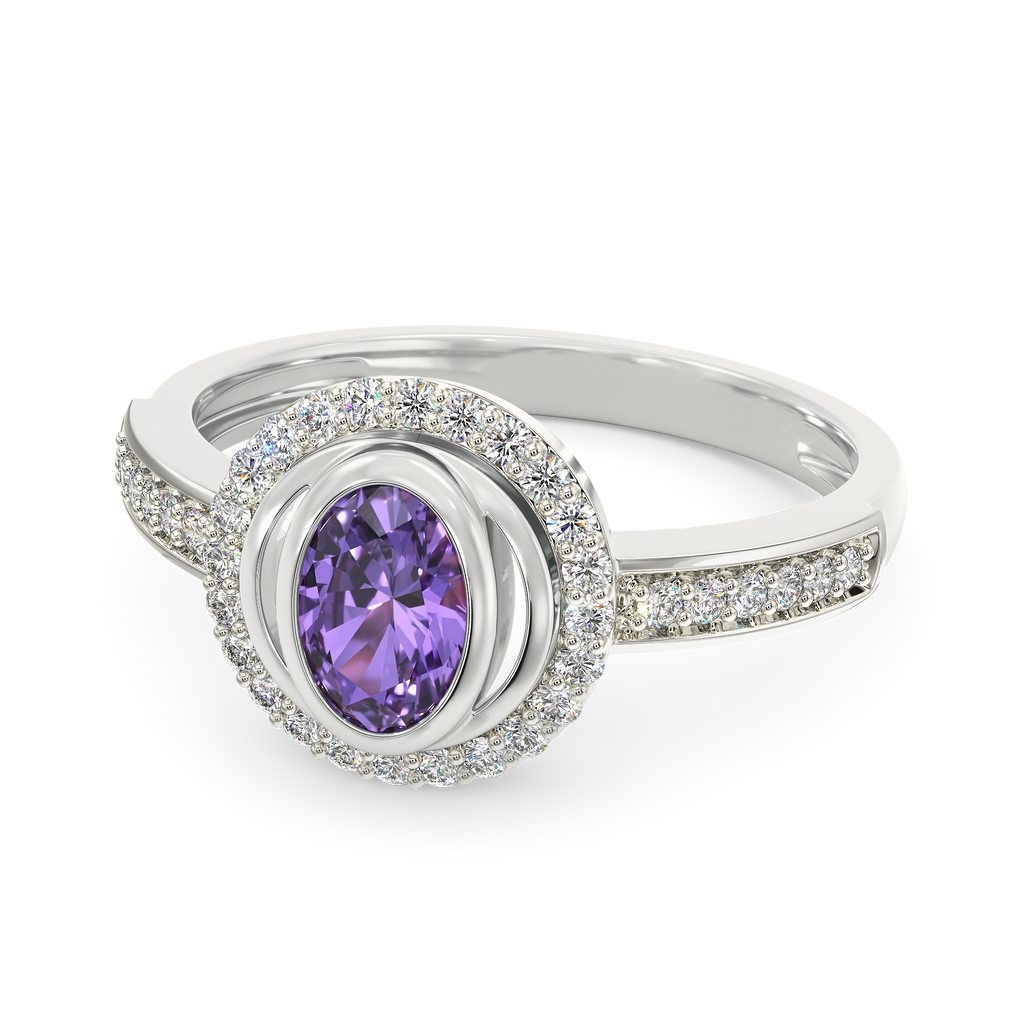 Purple Saga Diamond Rings