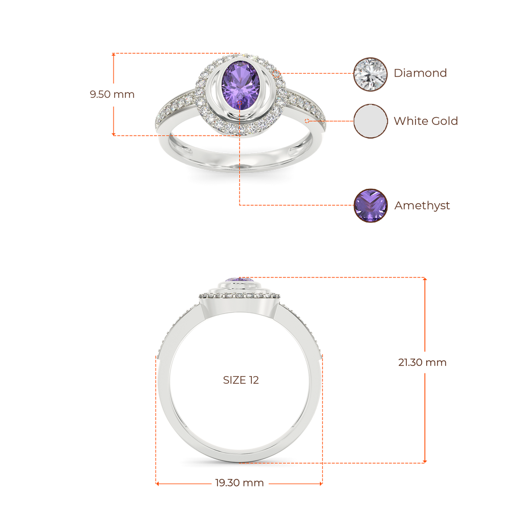 Purple Saga Diamond Rings