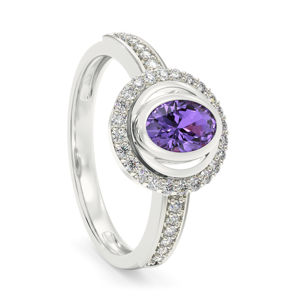 Purple Saga Diamond Rings