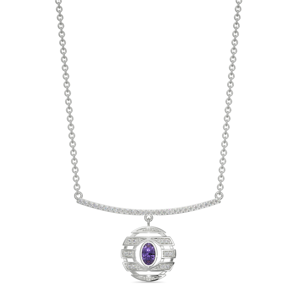 Purple Saga Diamond Necklaces