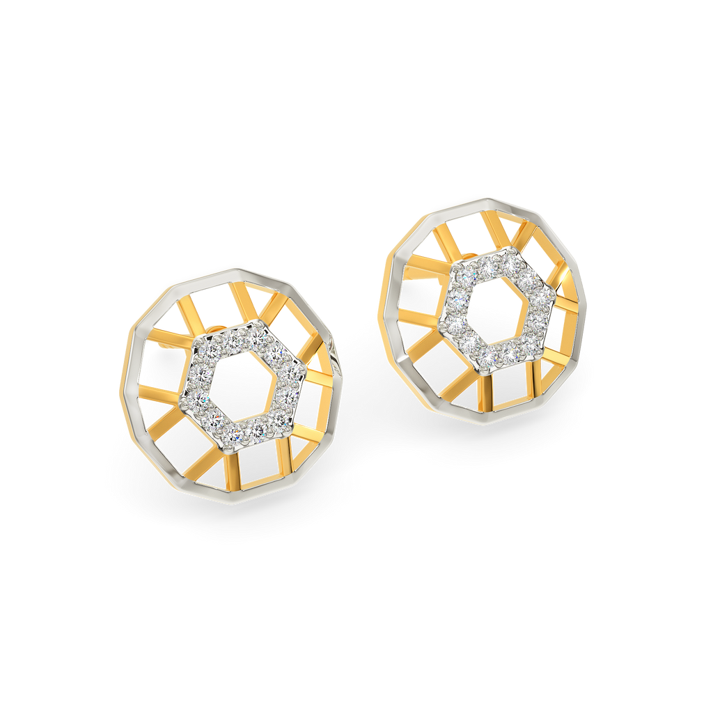 Cut Of Confidence Diamond Earrings