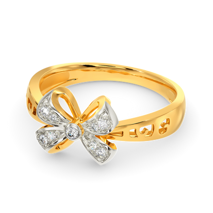 Bow Love Diamond Rings