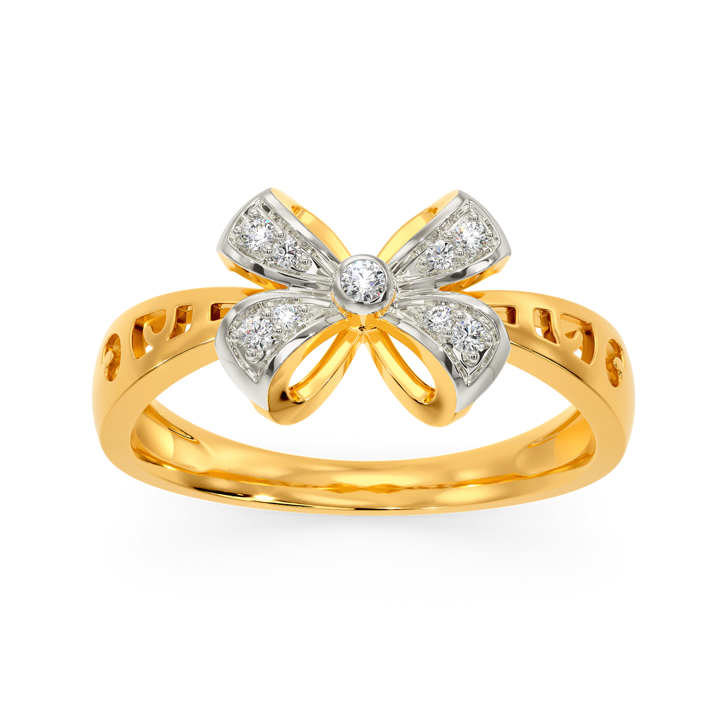 Bow Love Diamond Rings