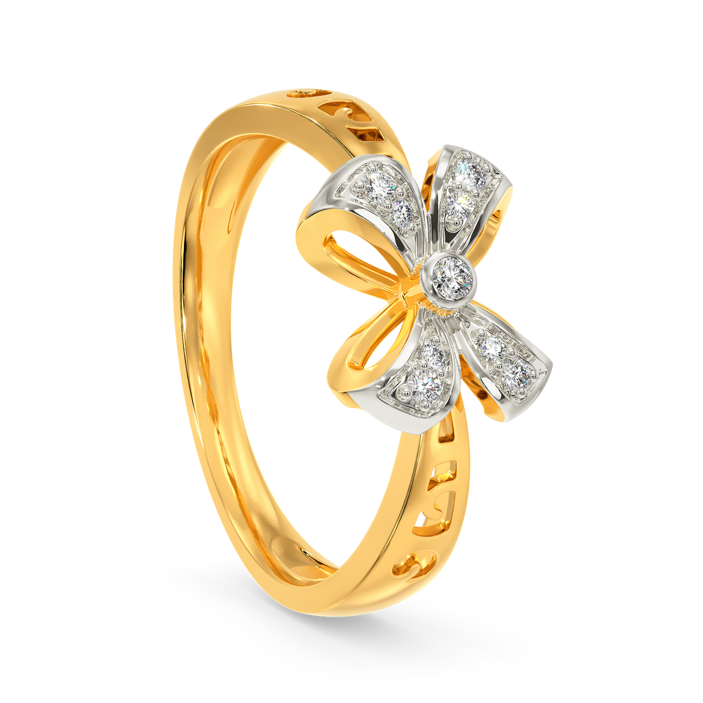 Bow Love Diamond Rings