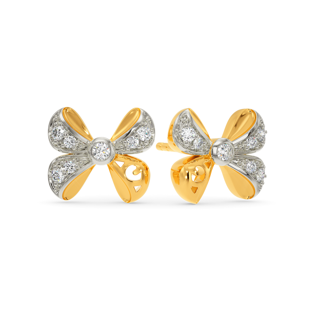 Put A Bow On Diamond Earrings