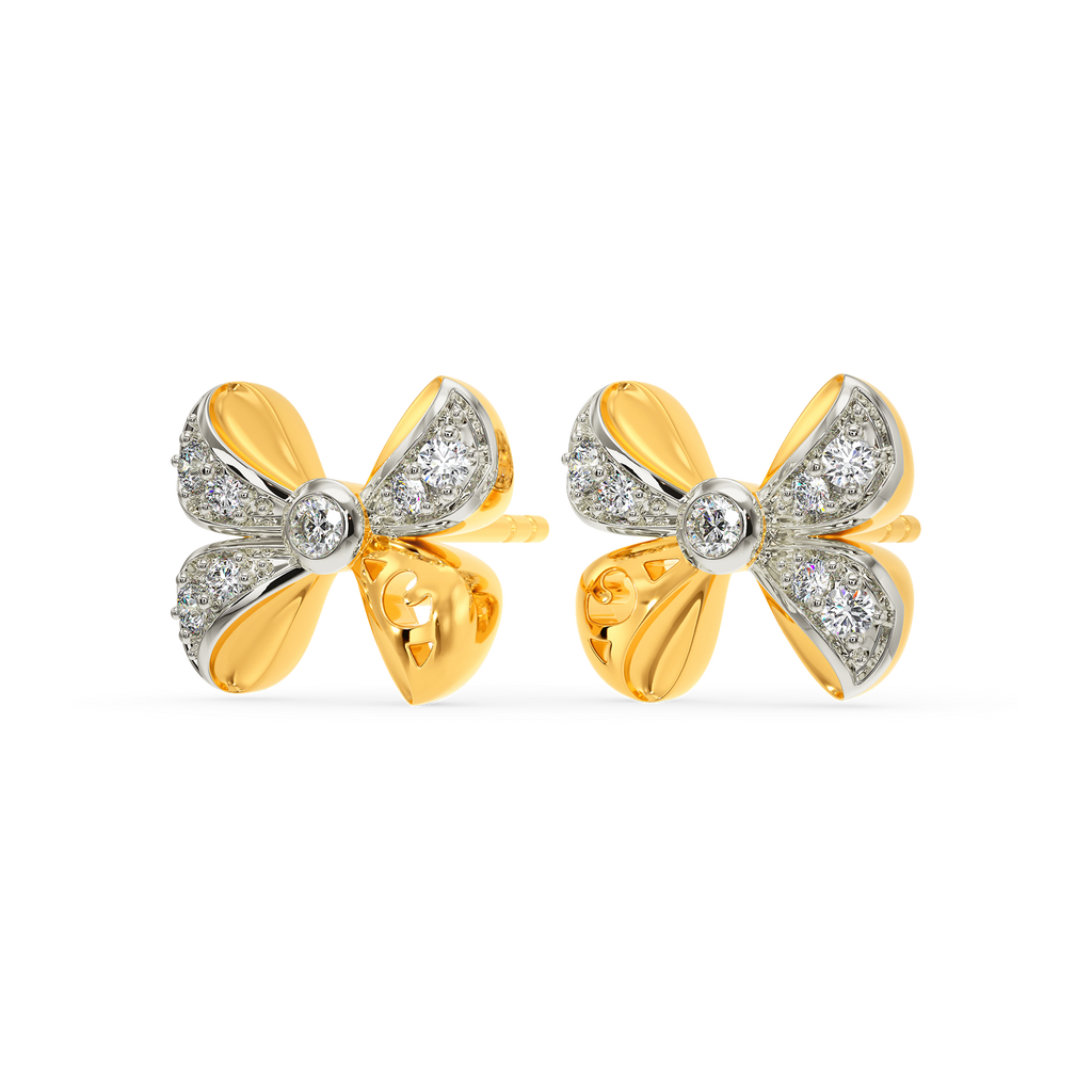 Put A Bow On Diamond Earrings