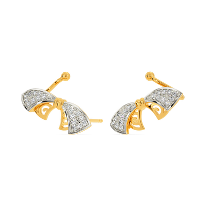 Bow Show Diamond Earrings