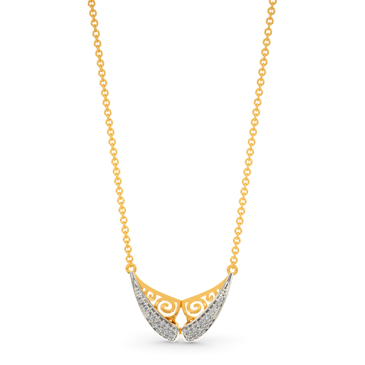 Bow Show Diamond Necklaces