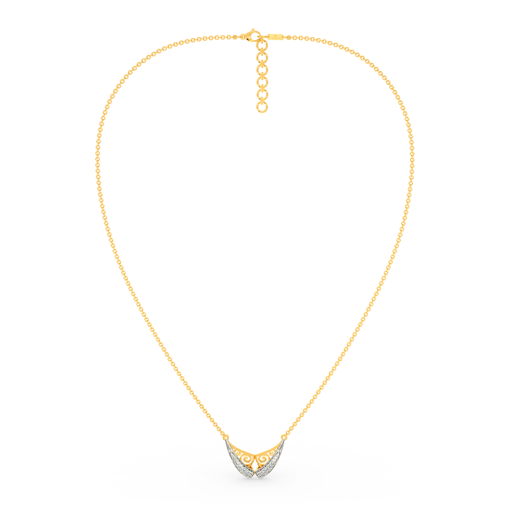 Bow Show Diamond Necklaces