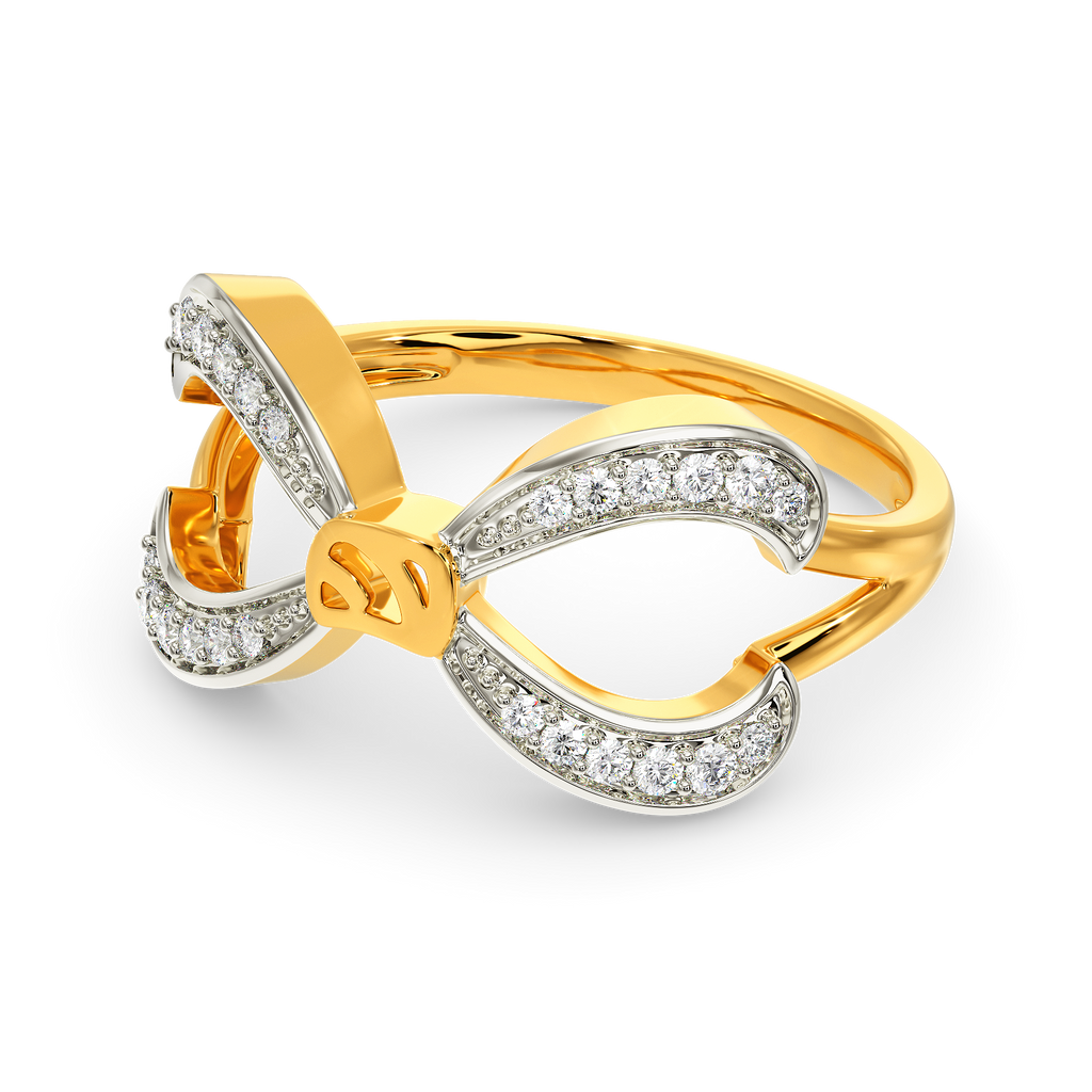 Bow Down Diamond Rings