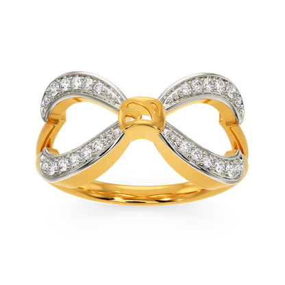 Bow Down Diamond Rings