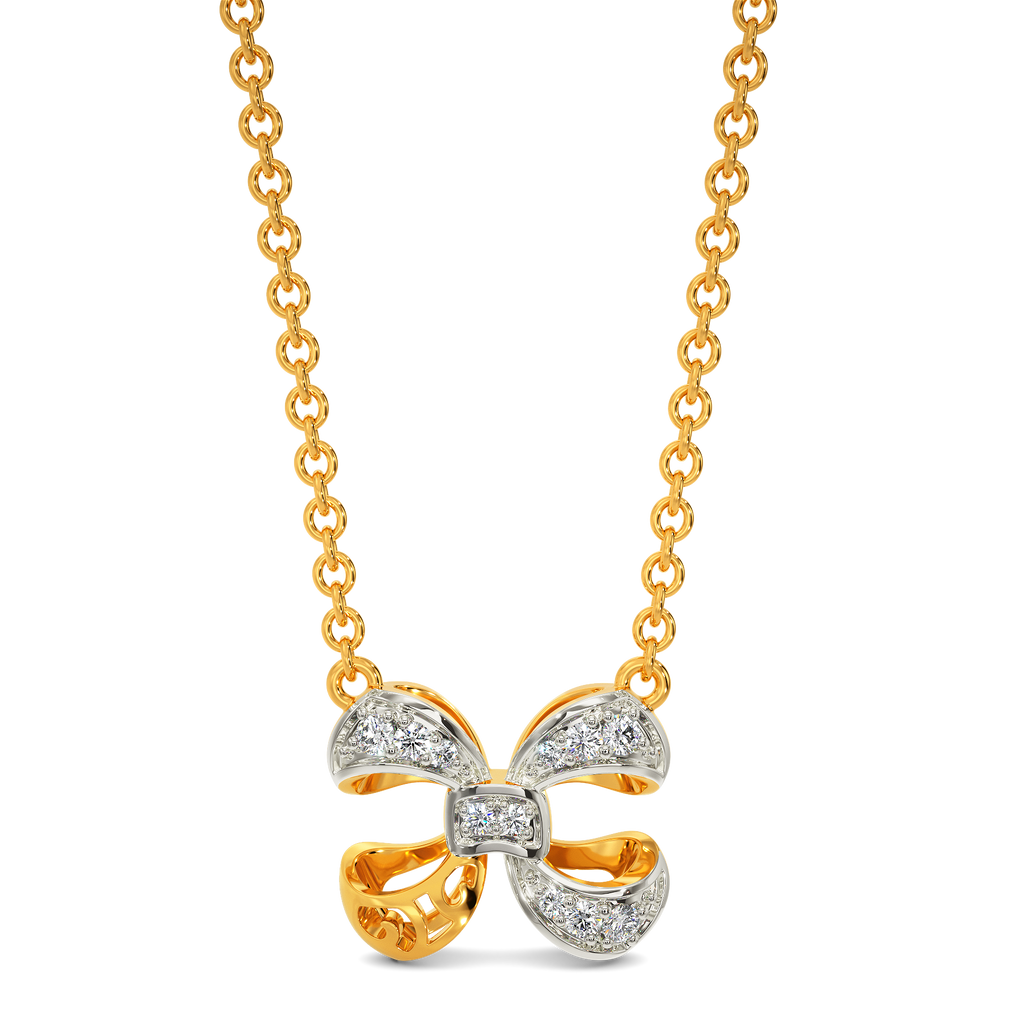 Bow Down Diamond Necklaces