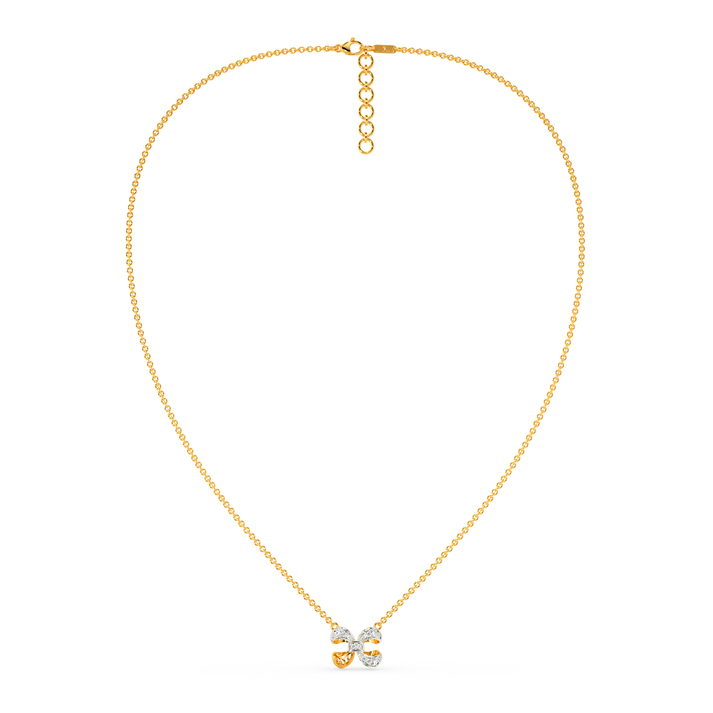 Bow Down Diamond Necklaces