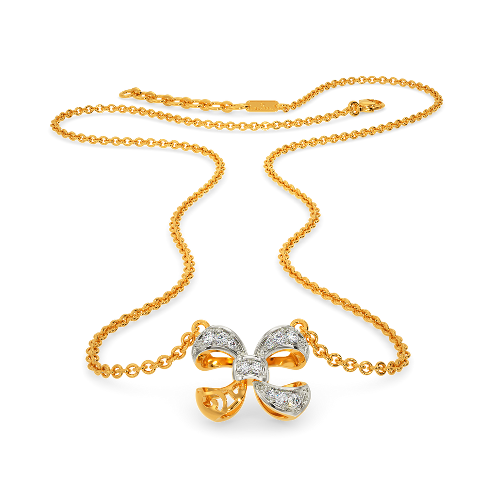 Bow Down Diamond Necklaces