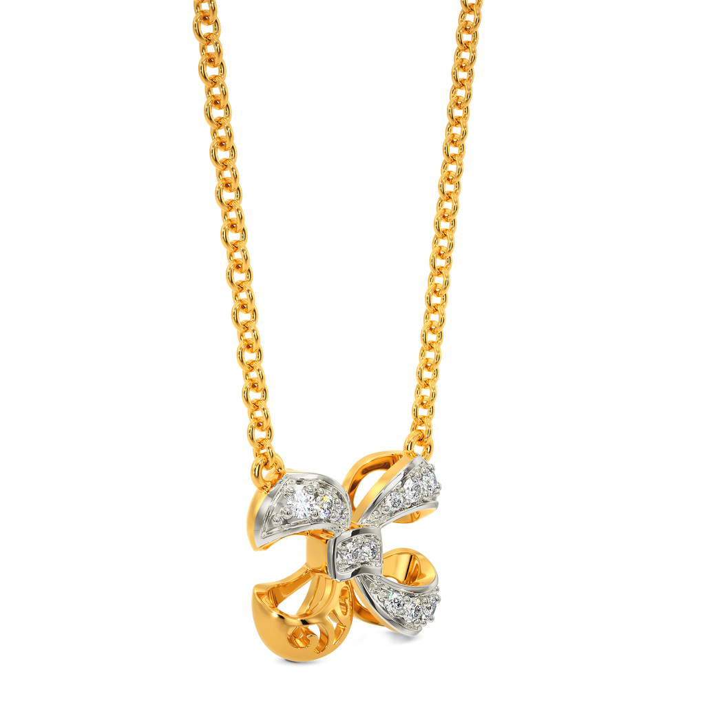 Bow Down Diamond Necklaces