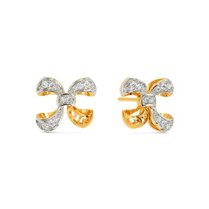 Bow Down Diamond Earrings