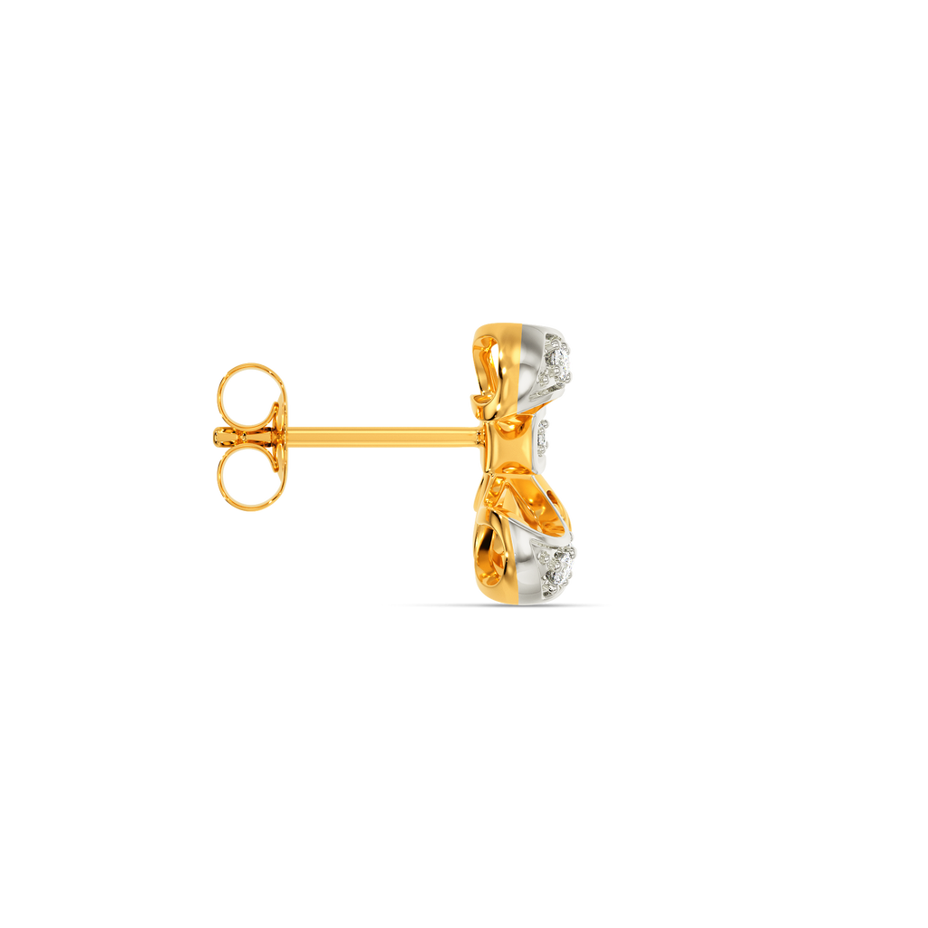 Bow Down Diamond Earrings