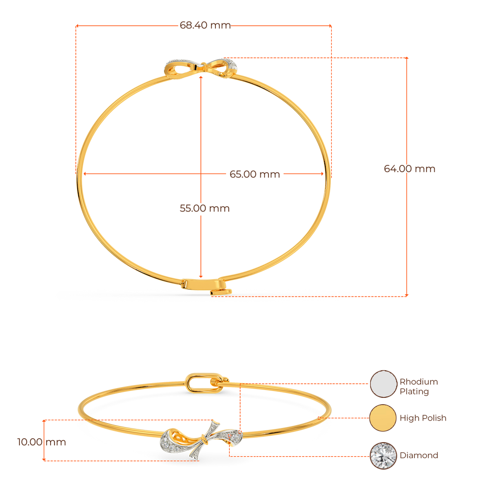 Bow Dreams Diamond Bangles