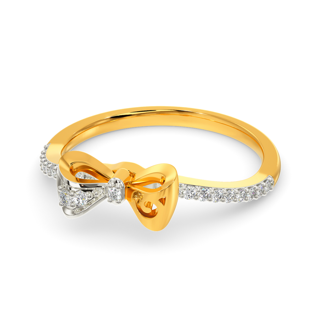 Sneak A Bow Diamond Rings