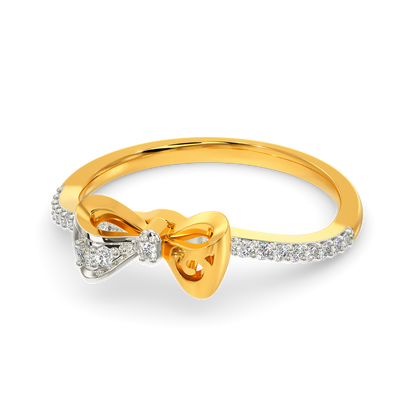 Sneak A Bow Diamond Rings