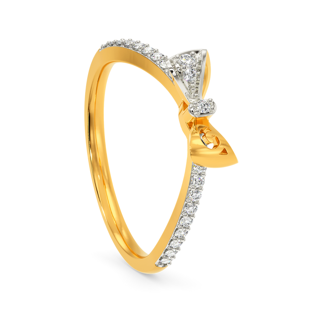 Sneak A Bow Diamond Rings