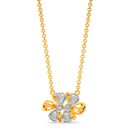 Bowing Diamond Necklaces