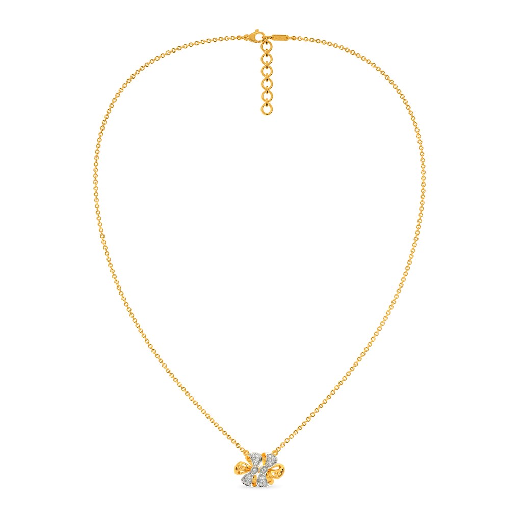 Bowing Diamond Necklaces