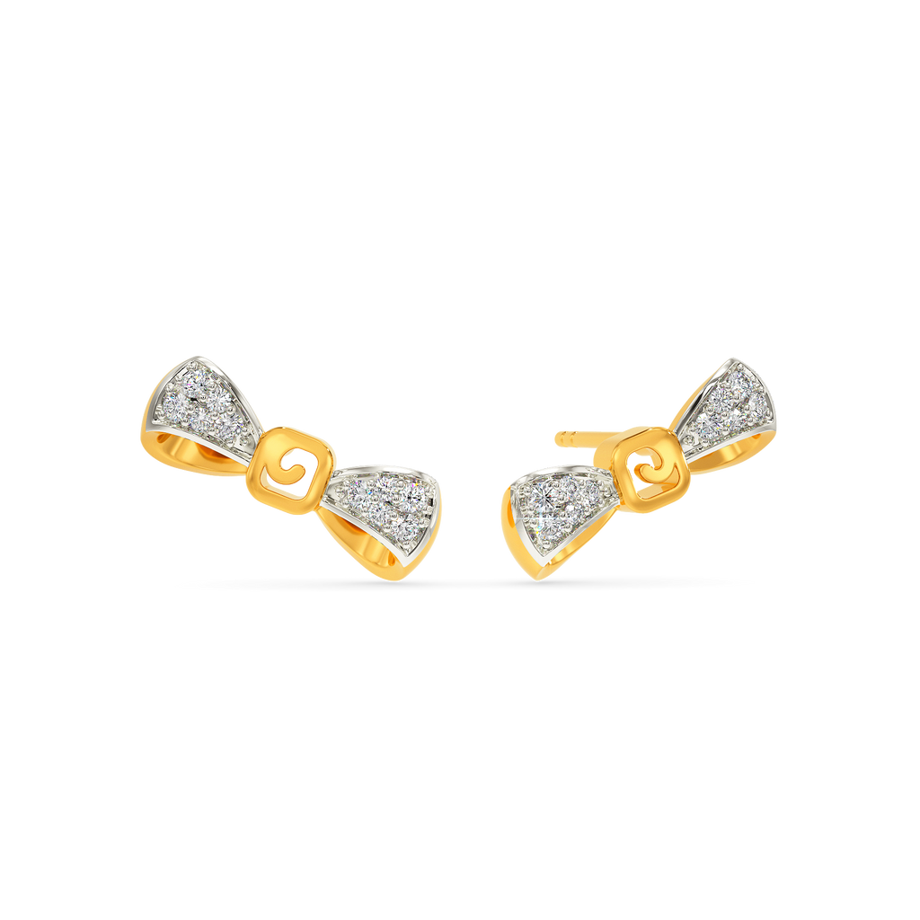 Bow For It Diamond Earrings