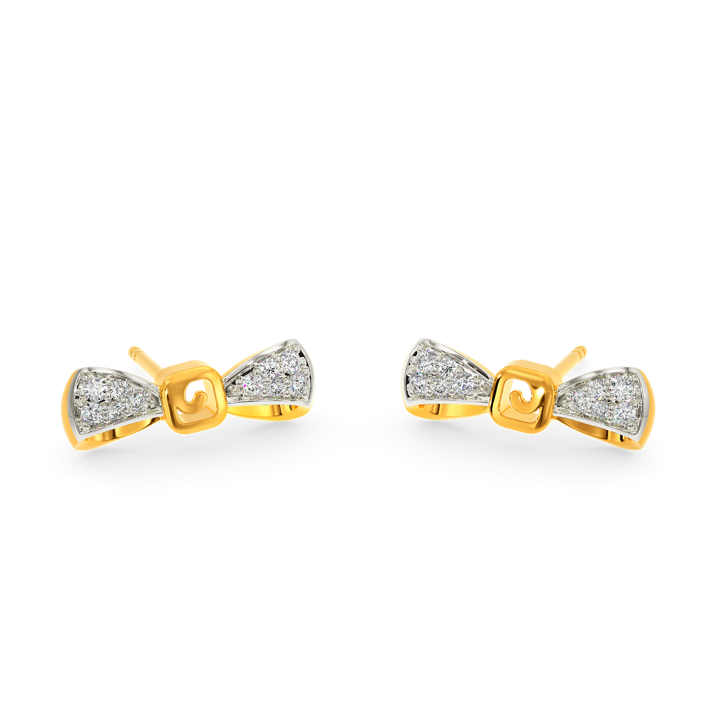 Bow For It Diamond Earrings