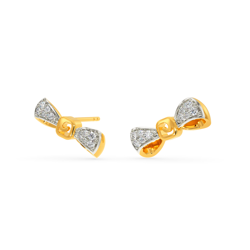 Bow For It Diamond Earrings