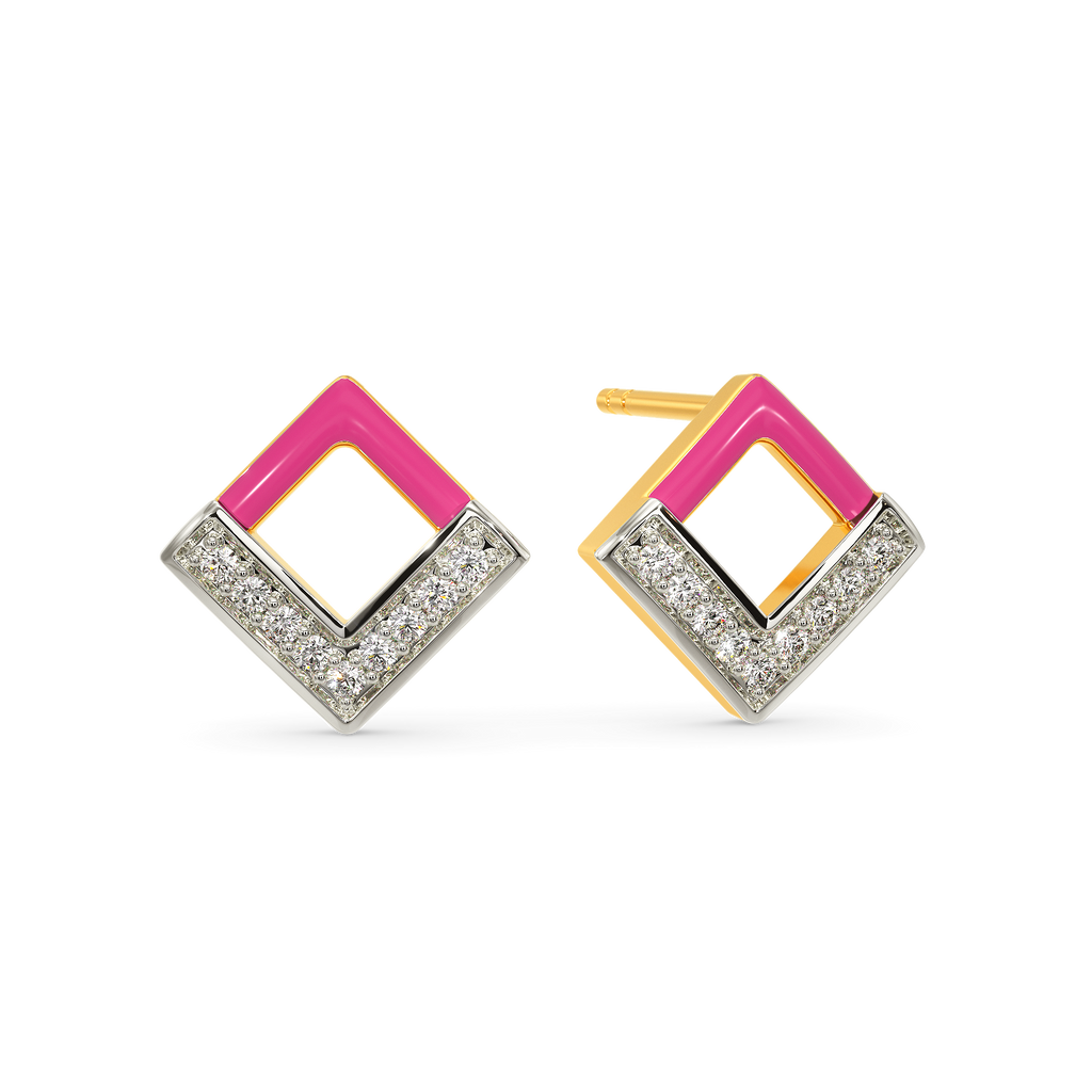 Blush Magic Diamond Earrings