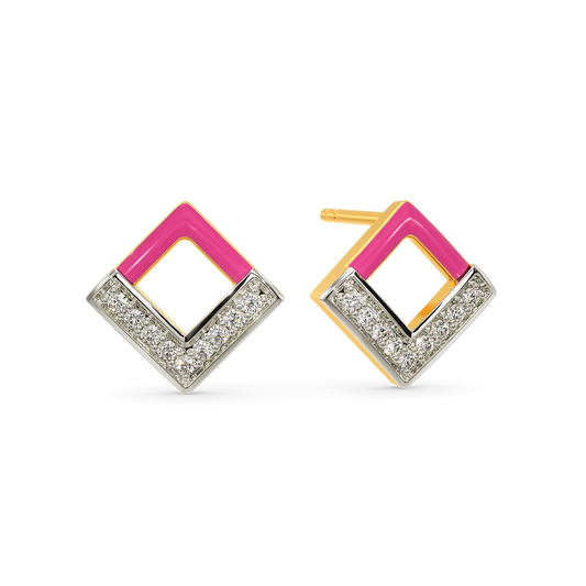 Blush Magic Diamond Earrings