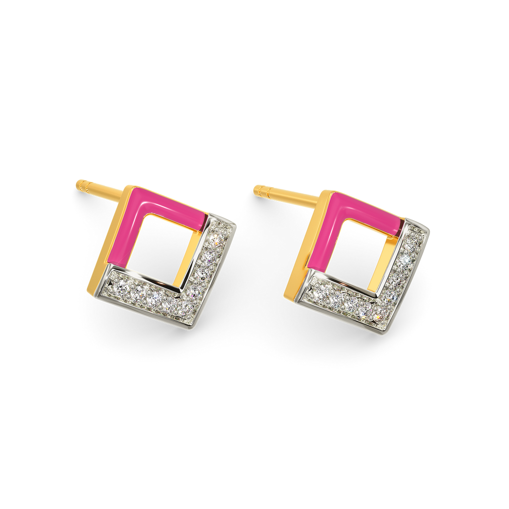 Blush Magic Diamond Earrings