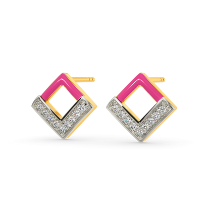 Blush Magic Diamond Earrings