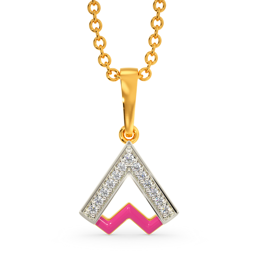 On The PInk Side Diamond Pendants