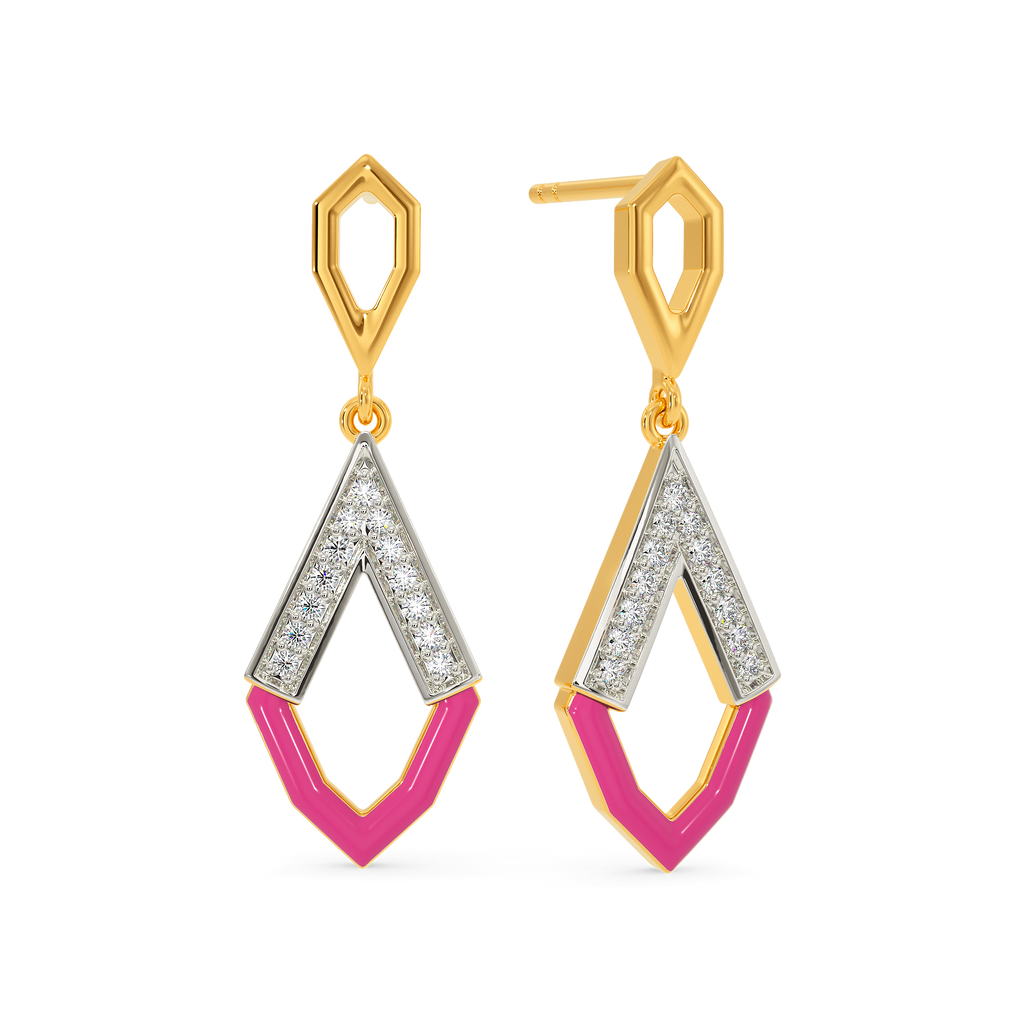 Pink Parade Diamond Earrings