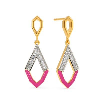 Pink Parade Diamond Earrings