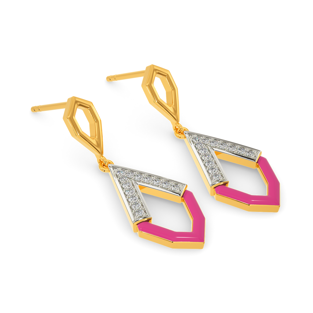 Pink Parade Diamond Earrings