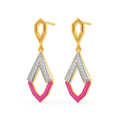 Pink Parade Diamond Earrings