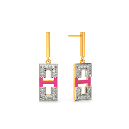 Total Pink Diamond Earrings