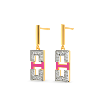 Total Pink Diamond Earrings
