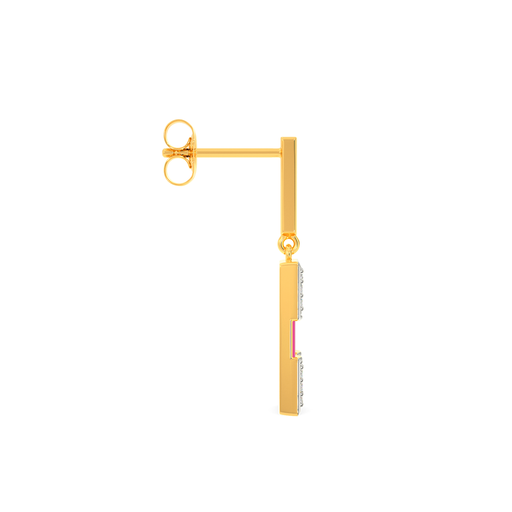 Total Pink Diamond Earrings
