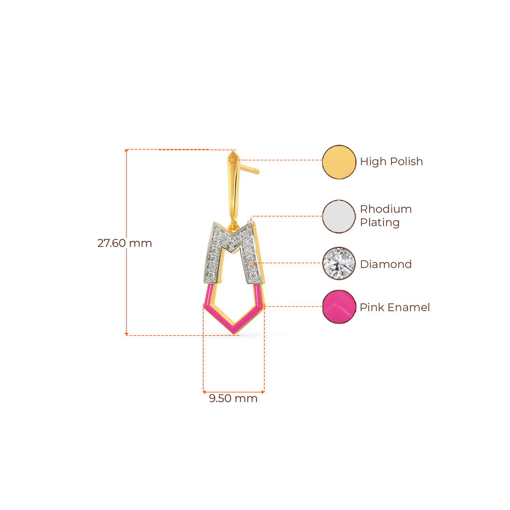 State Of Pink Diamond Earrings